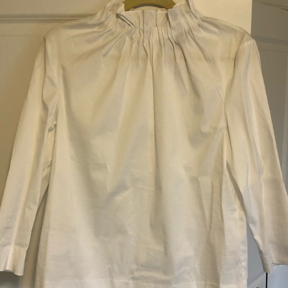 Halogen Ruffle Neck Blouse